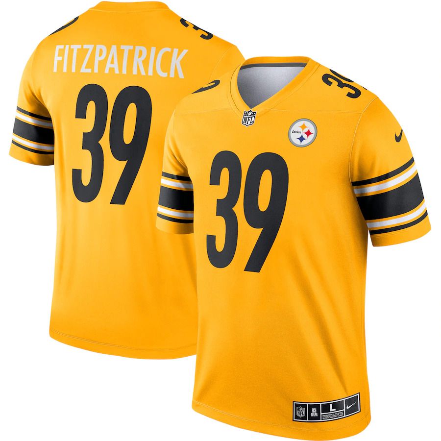 Men Pittsburgh Steelers #39 Minkah Fitzpatrick Nike Gold Inverted Legend NFL Jersey->pittsburgh steelers->NFL Jersey